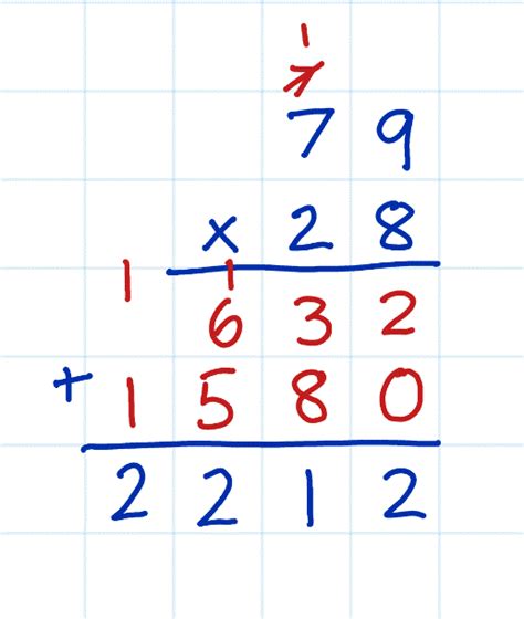 Arithmetic Multiplication with 2 Numbers with 2 Digits Math 的图像结果