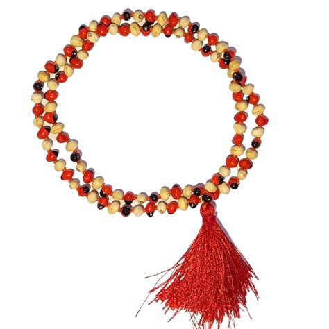 Tribist™ Original Safed and Rakt Gunja Mala or White n Red Chirmi ...