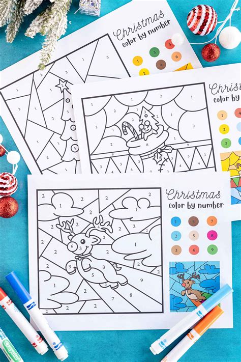 Christmas Coloring By Number