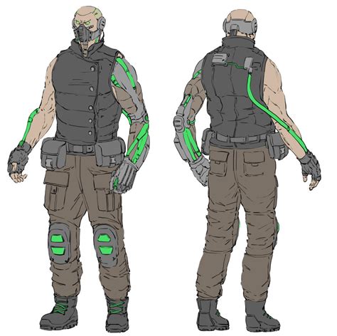 Cyborg Character Design 的图像结果