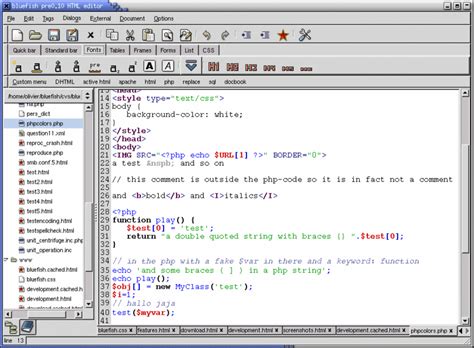 Image result for Bluefish Tutorial