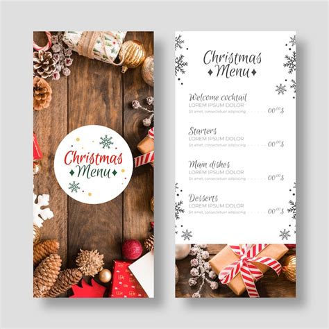 Images de Carte menu noel – Téléchargement gratuit sur Freepik