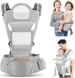 Calyrex Baby Carrier with Hip Seat for Newborn to Toddler, Flip 6-in-1 ...