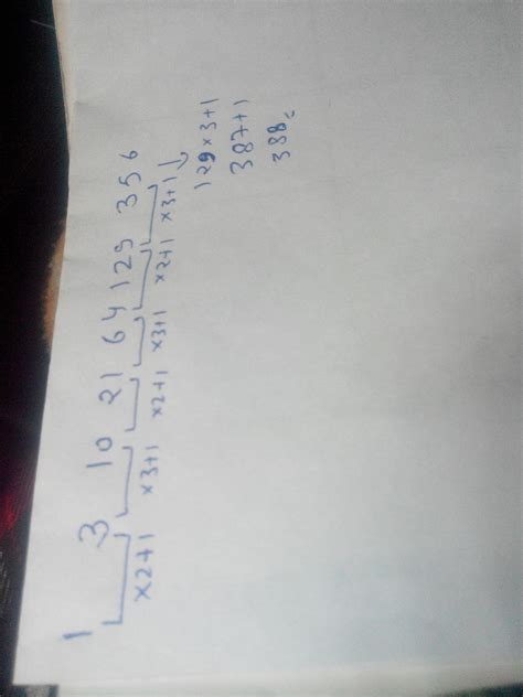 Find the wrong number in the series 1,3,10,21,64,129,356 - Brainly.in