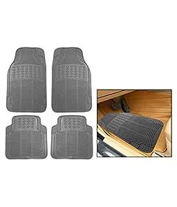 Auto Addict Car Rubber Grey Mats Foot Matting 4 pcs for Xcent : Amazon ...