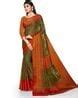 Buy Olive & orange Sarees for Women by RACHNA Online | Ajio.com
