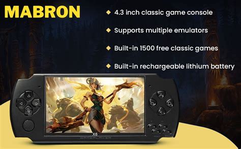 Buy Mabron [ 10 Years Warranty ] 5.1 inchs New X6 Game Player Built in ...