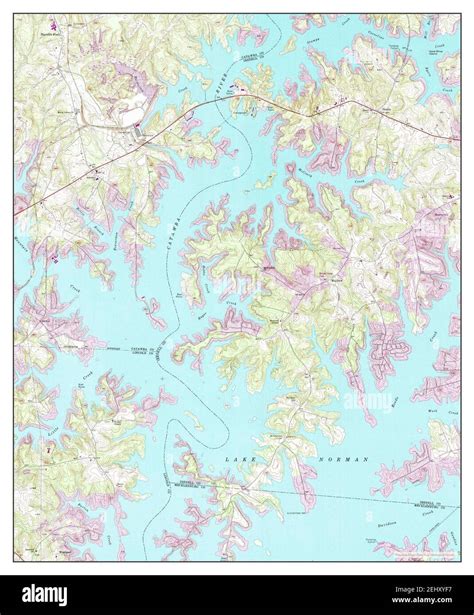 Lake Norman North, North Carolina, map 1993, 1:24000, United States of ...