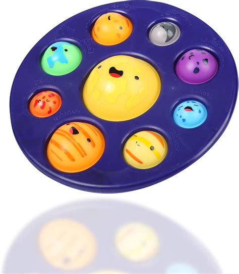 Buy Bubble Fidget Toys, Eight Major Planets Pattern Sensory Toys,Early ...