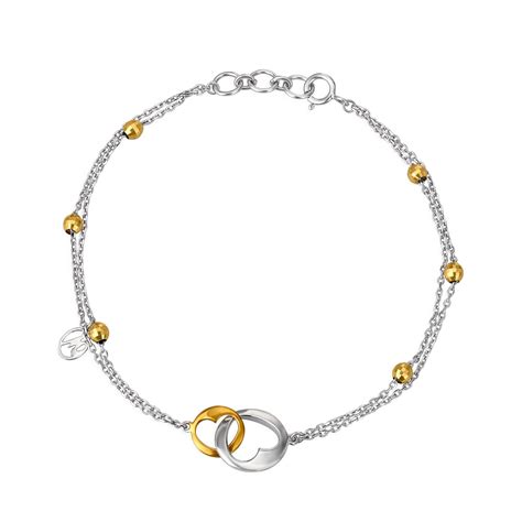 Mia by Tanishq 14KT Two Color Gold Bracelet for Women : Amazon.in: Fashion