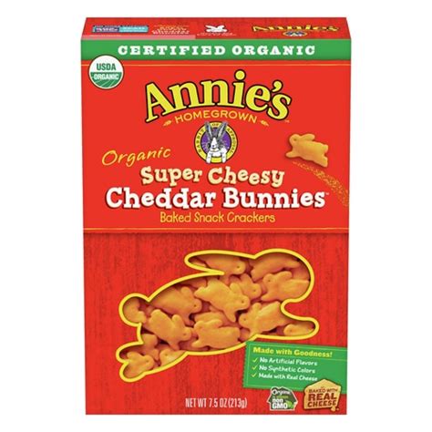 Annie's Homegrown Bunnies Super Cheesy Cheddar -- 7.5 oz - Vitacost