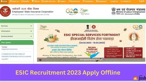 ESIC Recruitment 2023: Application Process Begins, Apply Offline, Check ...