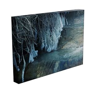 Inephos Framed Canvas Painting - Waterfalls - Nature Art 3D Painting ...