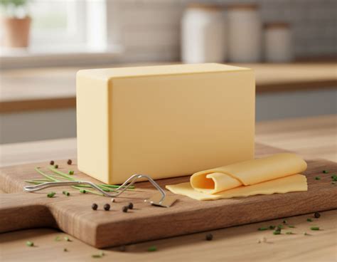 Mishti Gourmet Premium Artisanal Processed Cheddar Cheese Block 1KG