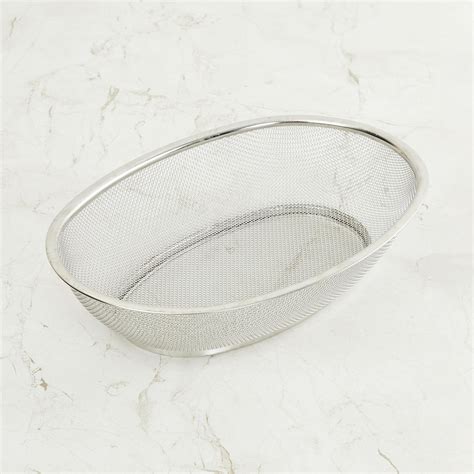 Buy Glovia Stainless Steel Mesh Oval Basket from Home Centre at just ...