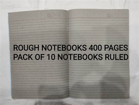 R K SALES Rough Notebooks R K Ruled Rough Notebooks 400 Pages, Pack of ...