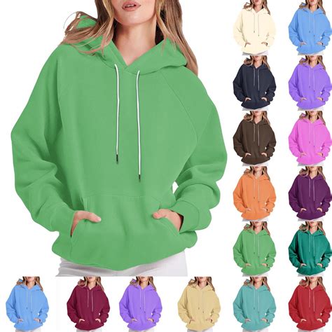 DUMUIELD Lightweight Hoodies for Women Oversized Cute Sweatshirts ...