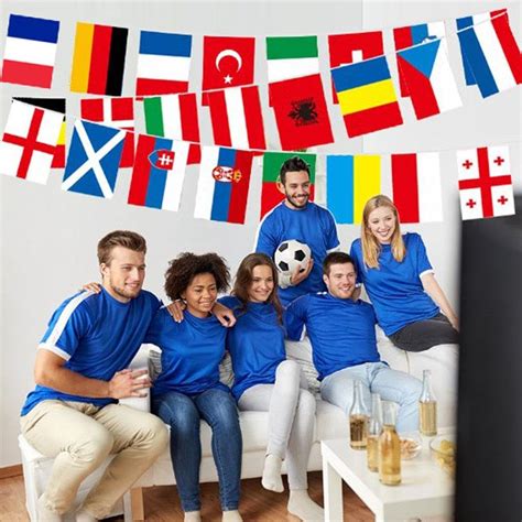 Rujjftsy Euro Flags Bunting Euro Football Decorations, 2024 India | Ubuy