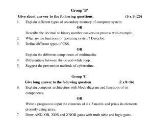 Image result for Computer Science Class 11 Model Question 2078