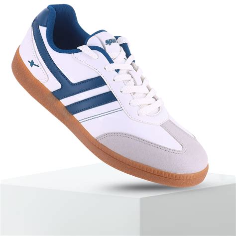 Sparx White Blue Sneakers for Men SM-1133 | Stylish Sneakers Online ...