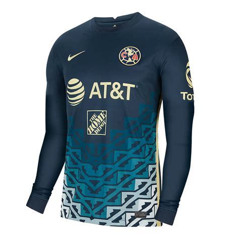 2021-2022 Club America Away Long Sleeve Soccer Jersey - Team Soccer Jerseys