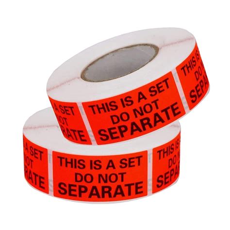 This is a Set Do Not Separate Labels, Fluorescent Orange FBA Packing ...