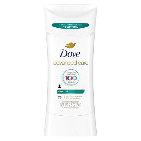 Dove Advanced Care Invisible Antiperspirant Sheer Fresh Deodorant Stick ...