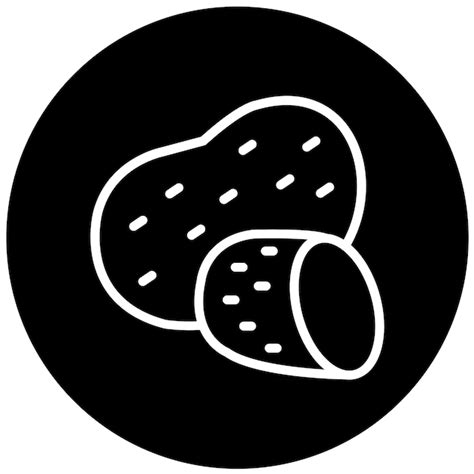 Vector design potato icon style | Premium Vector