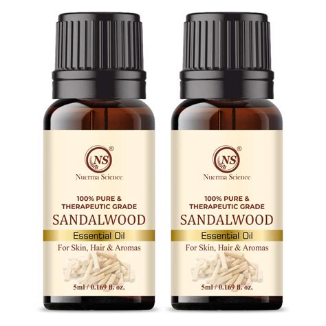 Nuerma Science Pure Sandalwood Essential Oil for Fragrance, Skin ...