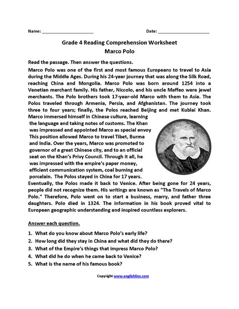4Th Grade English Worksheets - Writing Practice Worksheet