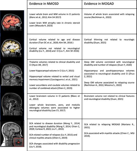 Brain and spinal cord atrophy in NMOSD and MOGAD: Current evidence and ...