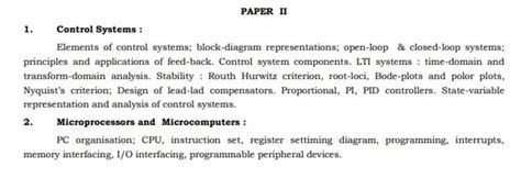 UPSC Electrical Engineering Syllabus for Optional Paper-I and Paper-II