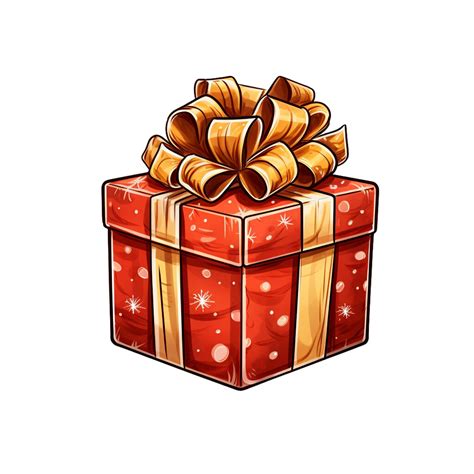 Christmas Present Box Clipart | Christmas gift sticker, Christmas gift ...