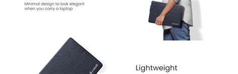 Minimalist L26 Laptop Sleeve Cover With Charger Pouch (Grey) – Craloft