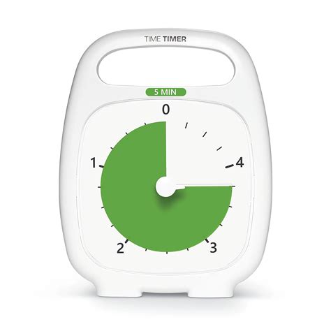 TIME TIMER PLUS 5 Minute Desk Visual Timer - Countdown Timer with ...