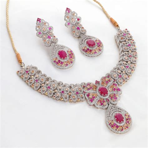 Royal Ruby Bridal Set – Miras By Misbah – Ensemble Pakistan