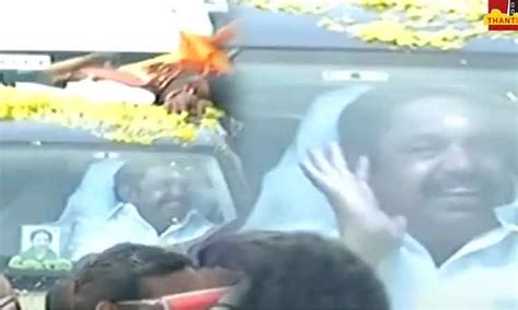 Edappadi Palaniswami arrived in Madurai for the AIADMK convention to be ...