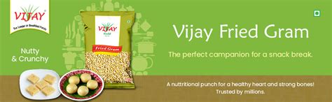 VIJAY Fried Gram | Roasted channa Dal | Bengal Gram Dal - 1/2 kg ...