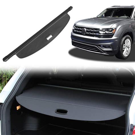 Buy OREALTOOL Black Retractable Cargo Cover Luggage Shade Shield ...