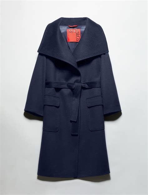Wool and cashmere coat, navy | MAX&Co.