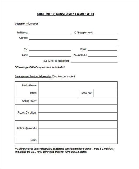 Image result for Consignment Form Book