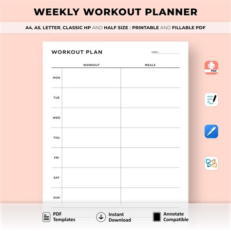 Workout Planner 的图像结果