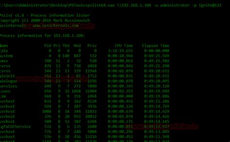 Remote Windows PC Enumeration using PSTools - Hacking Articles