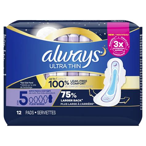 Always Ultra Thin Size 5 Extra Heavy Overnight Pads | Always®