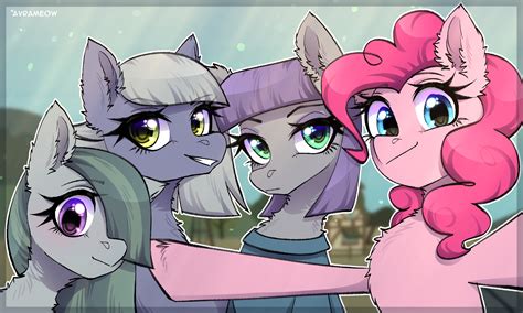 #3542521 - safe, artist:avrameow, limestone pie, marble pie, maud pie ...