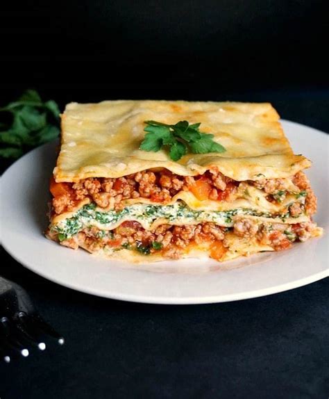 Turkey Spinach Lasagna Recipe with Ricotta   My Gorgeous  