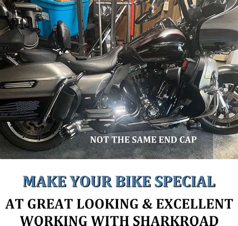 Buy SHARKROAD 2 Into 1 Exhaust For Harley Touring 2017-up Models, Head ...