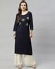 Buy Navy Blue Kurtas for Women by Jyoti Online | Ajio.com