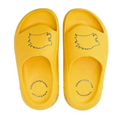 Buy LUDIC Sliders for Men and Women | CSK Banana Chips Collection ...