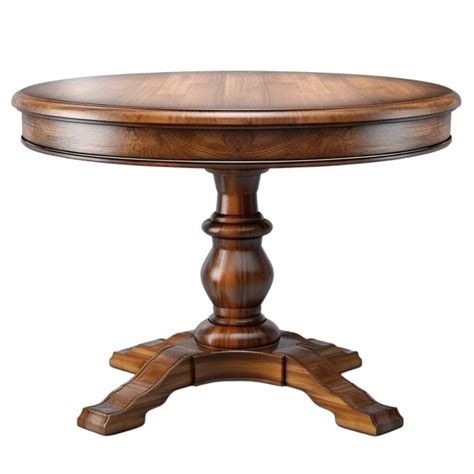 AI generated Round wooden vintage table clip art 34969342 PNG